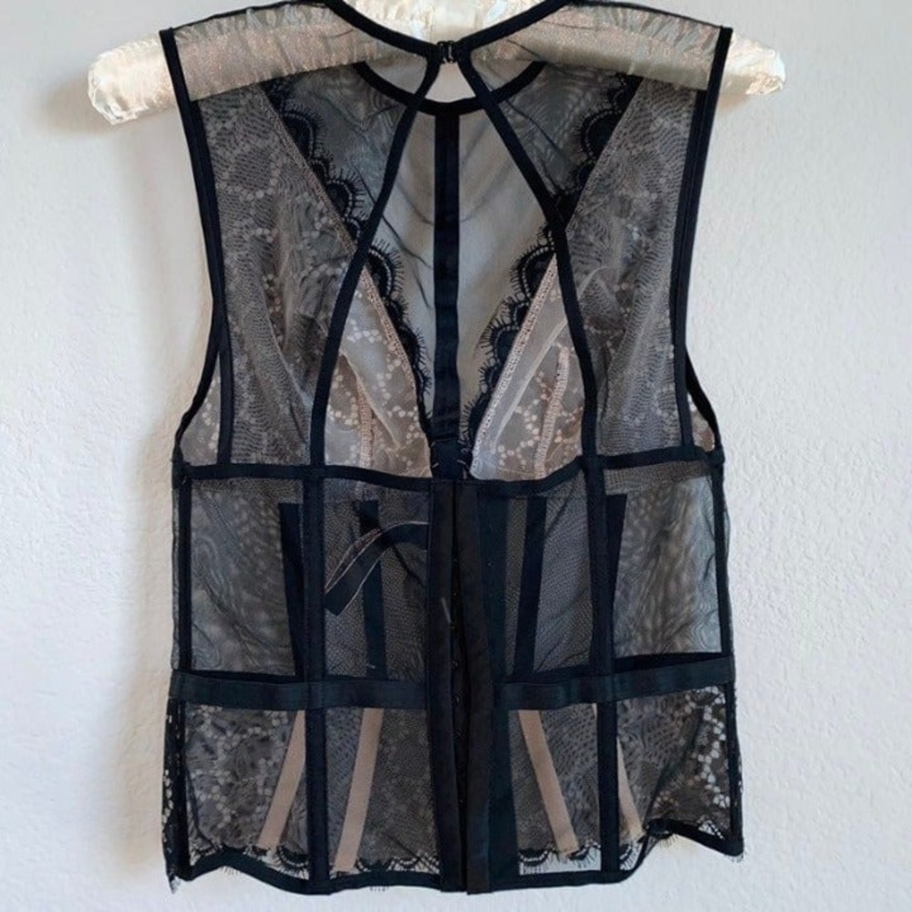 New nightgown lingerie top Small black